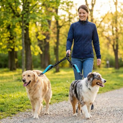 double laisse pour chien | ProControl - Elégance Toutou