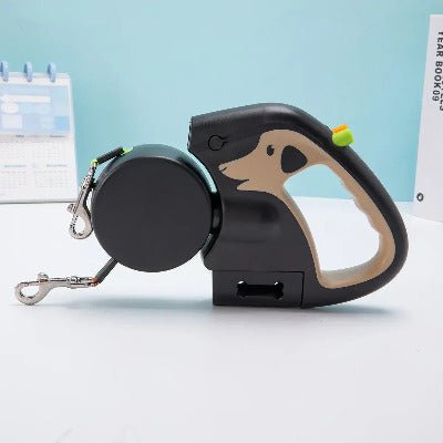 laisse double chien kaki