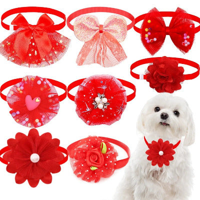 noeud papillon chien rouge