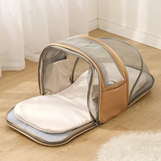 sac a dos chien depliable recouvert par maille respirante