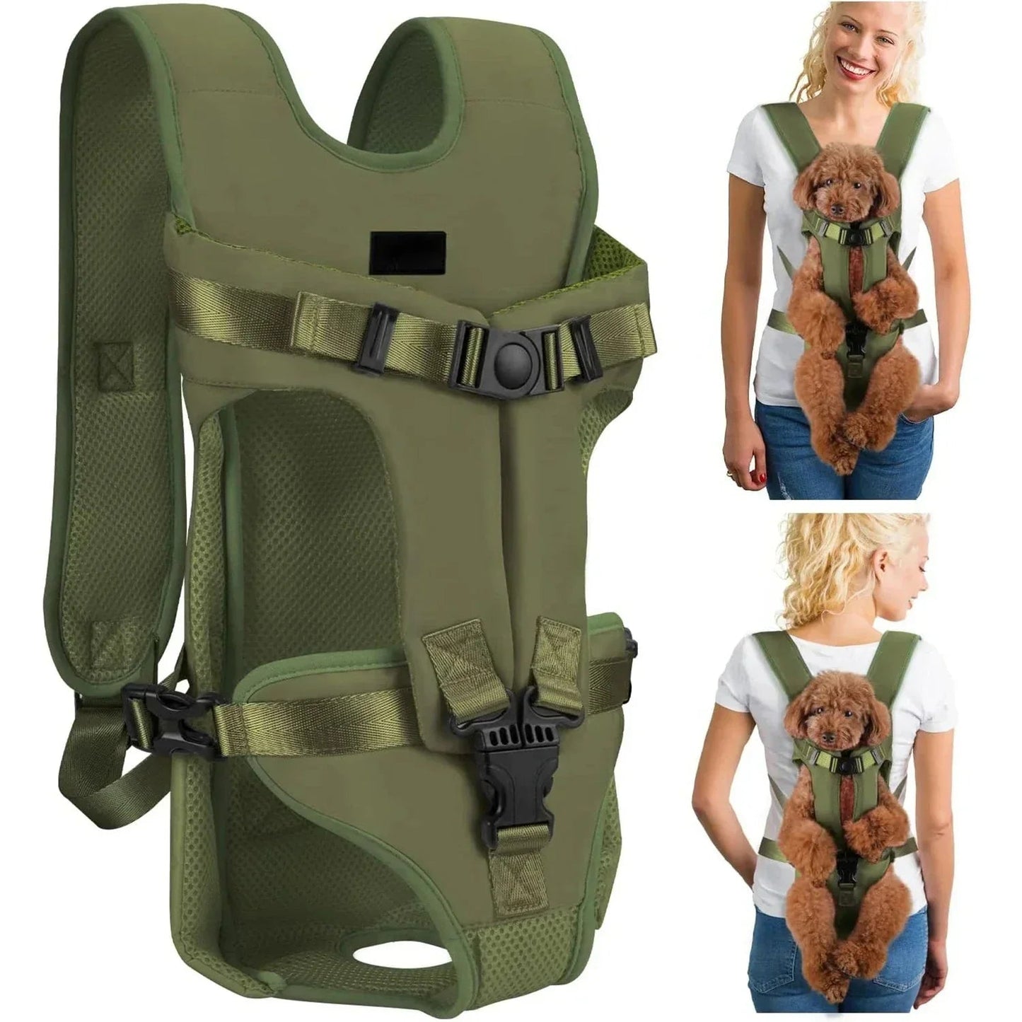 Sac à Dos pour Chien - PetCarrier™ - Vert - Elégance Toutou