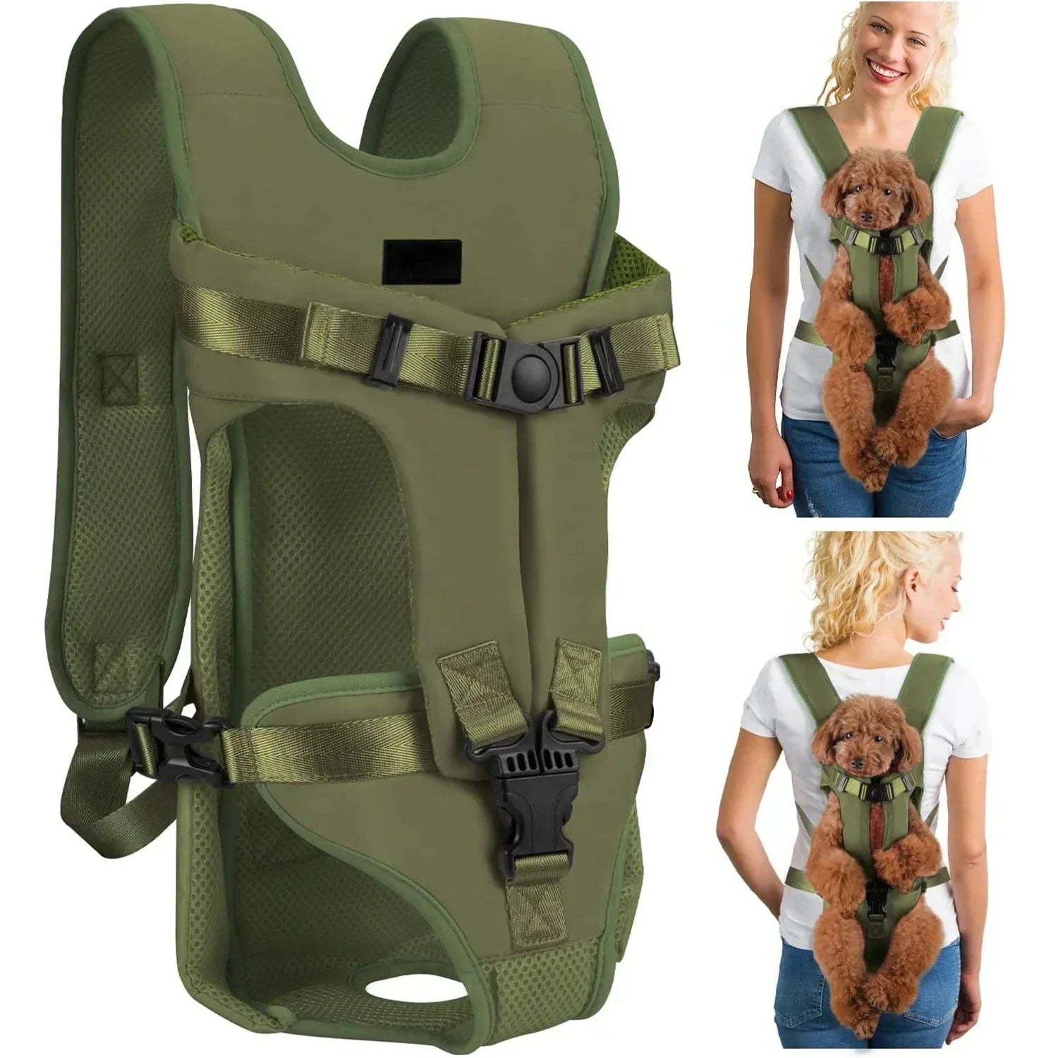 Sac à Dos pour Chien - PetCarrier™ - Vert - Elégance Toutou