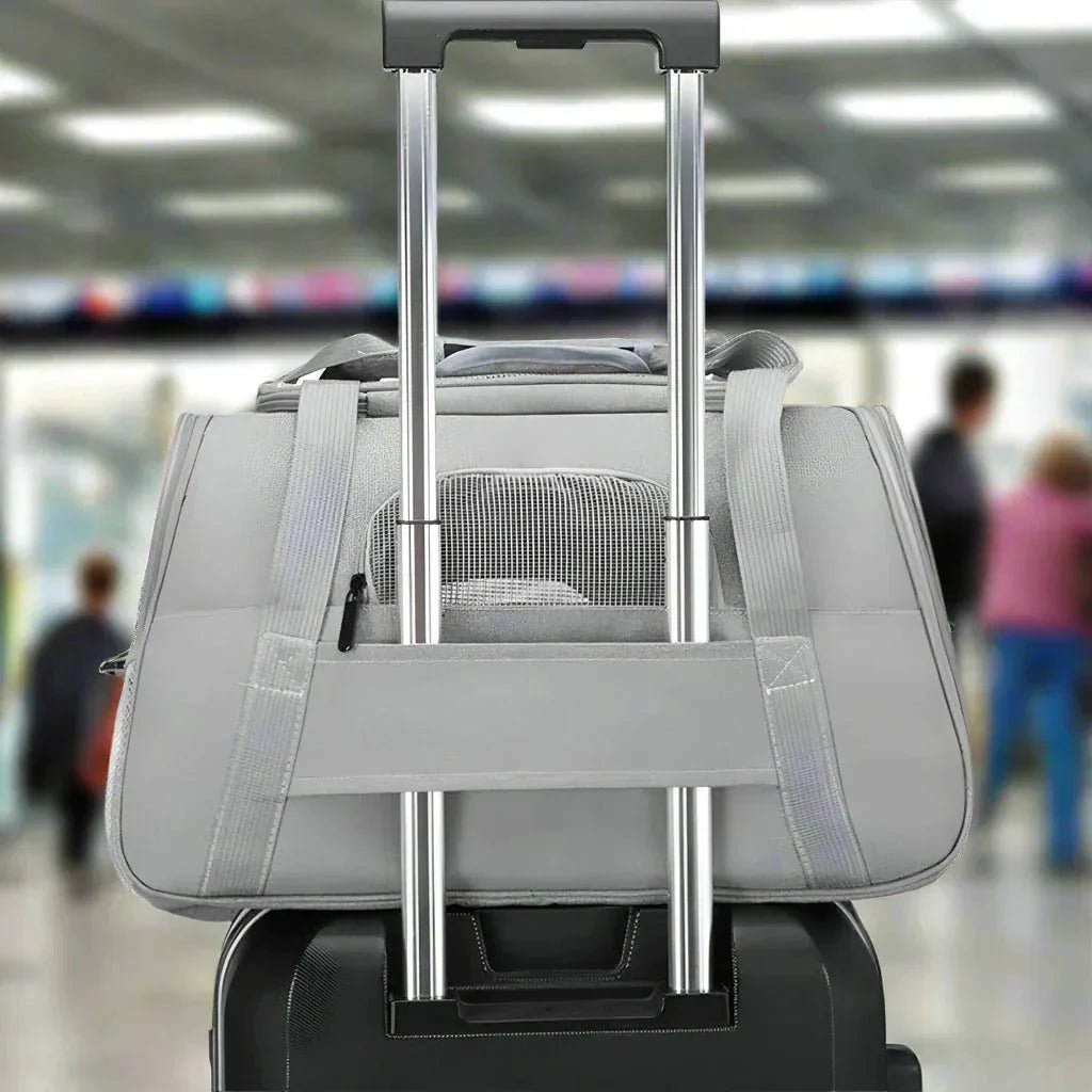 Sac de Transport pour Chien - DogCarrierBag™ - Gris - Elégance Toutou