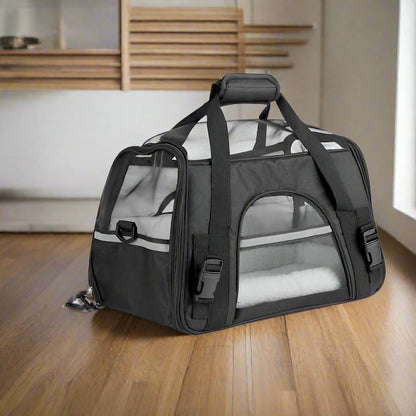 Sac de Transport pour Chien - DogCarrierBag™ - Noir - Elégance Toutou