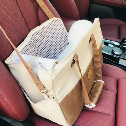 sac pour transporter chien attacher siege voiture chien dedans
